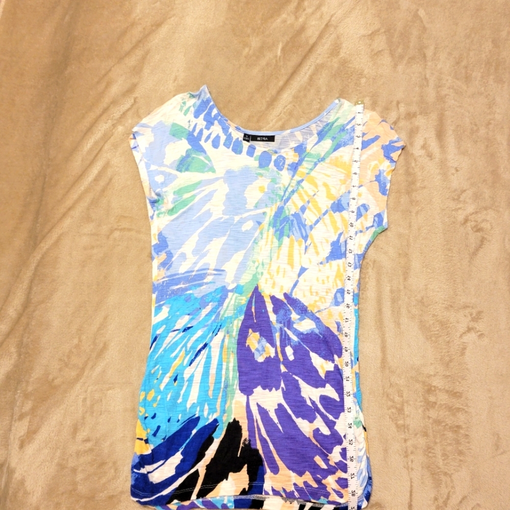 Apt 9 milti color top sz medium rayon